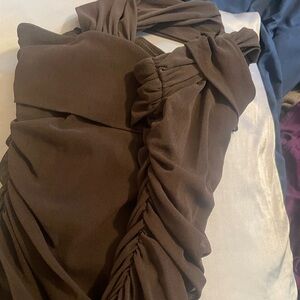 Max Studio light stylish fabric pretty brown